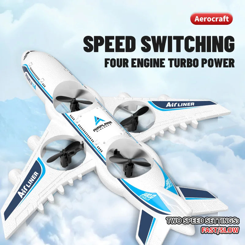 Airplane RC Plane Foam UAV Intelligent Aerial Aircraft 3D Fiilp 2.4G Remote Control Helicopters Drone Toys for Kids Christmas