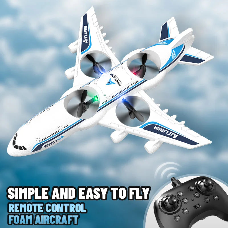 Airplane RC Plane Foam UAV Intelligent Aerial Aircraft 3D Fiilp 2.4G Remote Control Helicopters Drone Toys for Kids Christmas