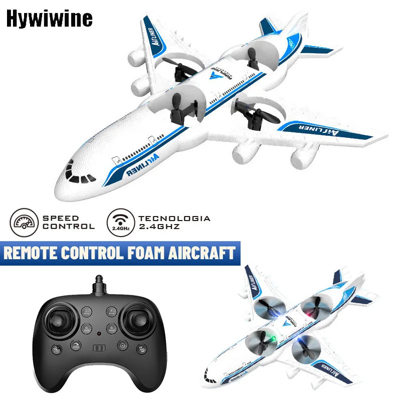 Airplane RC Plane Foam UAV Intelligent Aerial Aircraft 3D Fiilp 2.4G Remote Control Helicopters Drone Toys for Kids Christmas
