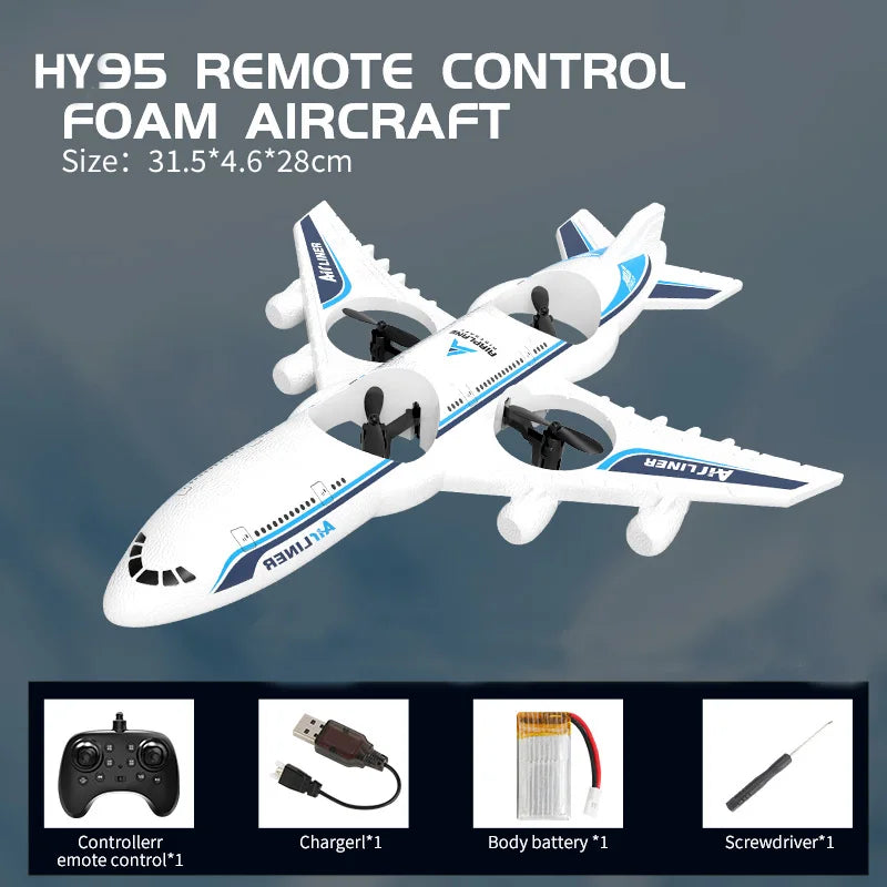 Airplane RC Plane Foam UAV Intelligent Aerial Aircraft 3D Fiilp 2.4G Remote Control Helicopters Drone Toys for Kids Christmas
