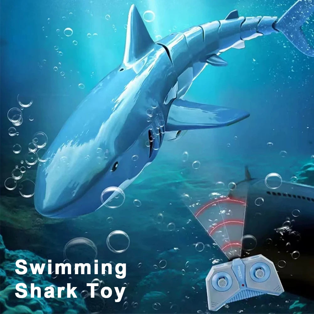 Smart Rc Shark Whale Spray Water Toy Remote Controlled Boat Ship Submarine Robots Fish Electric Toys for Kids Boys Baby Children