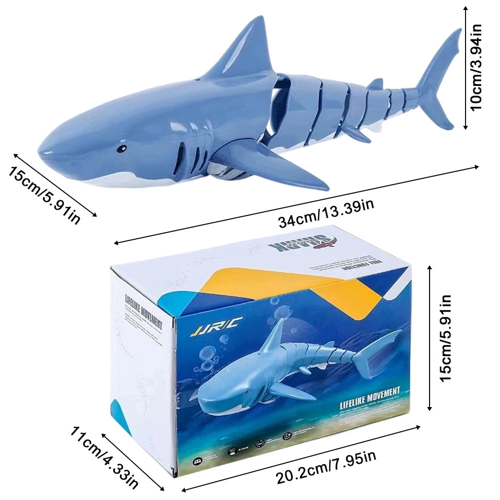 Smart Rc Shark Whale Spray Water Toy Remote Controlled Boat Ship Submarine Robots Fish Electric Toys for Kids Boys Baby Children