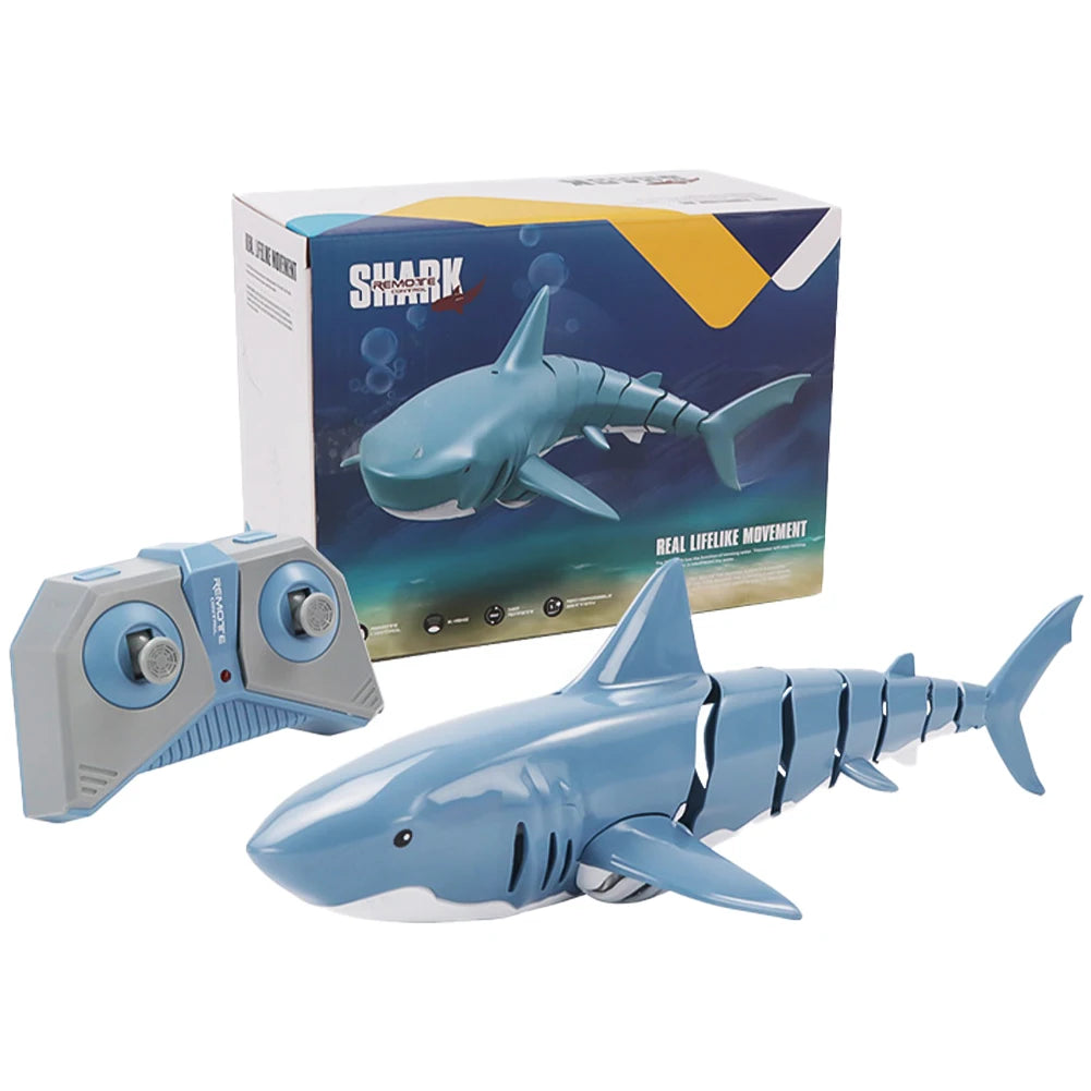 Smart Rc Shark Whale Spray Water Toy Remote Controlled Boat Ship Submarine Robots Fish Electric Toys for Kids Boys Baby Children