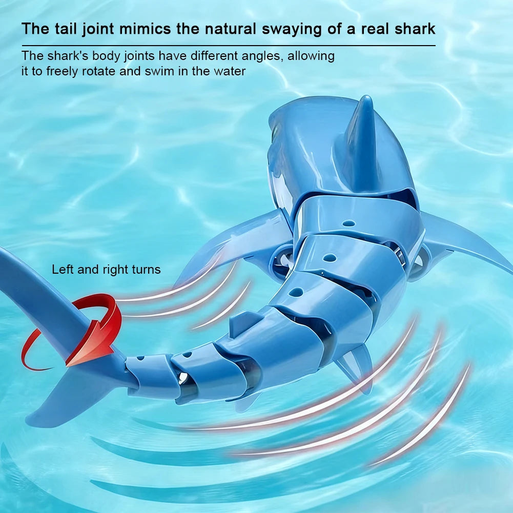 Smart Rc Shark Whale Spray Water Toy Remote Controlled Boat Ship Submarine Robots Fish Electric Toys for Kids Boys Baby Children