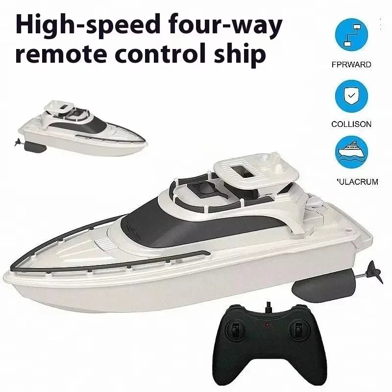 Remote Control Boats Can Be Launched To Simulate High-Speed Speedboats Electric Steamboats Children Boys Water Park Toys Outdoor