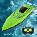 2.4G Remote Control Speed Boat Waterproof Dual Motor Fast Electric RC Racing Ship Toy for Kids Pool Lake Outdoor Water Play Gift