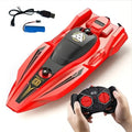 2.4GHz Remote Control Boat 25km/h High Speed RC Racing Ship Waterproof Electric Toy with Dual Propellers for Kids & Adults Gift