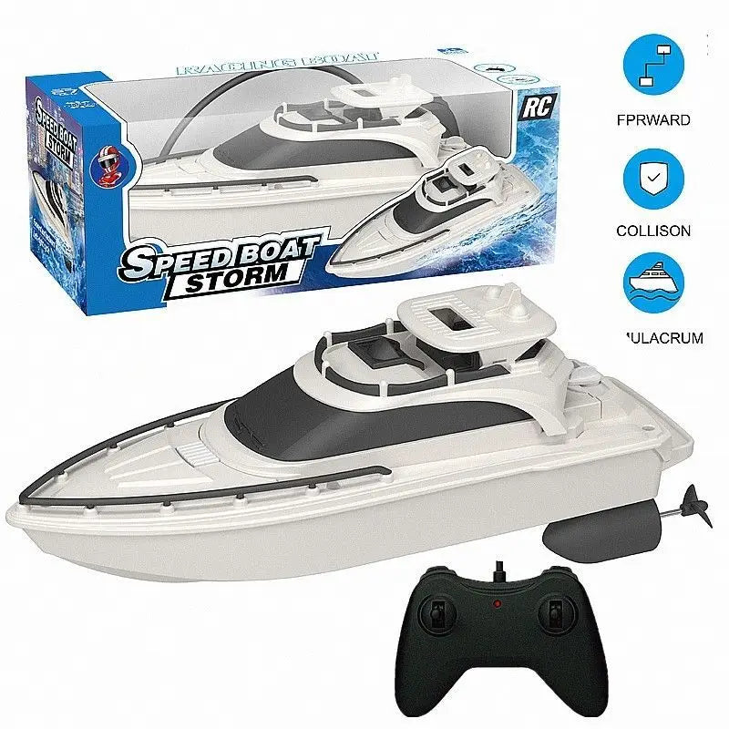 Remote Control Boats Can Be Launched To Simulate High-Speed Speedboats Electric Steamboats Children Boys Water Park Toys Outdoor