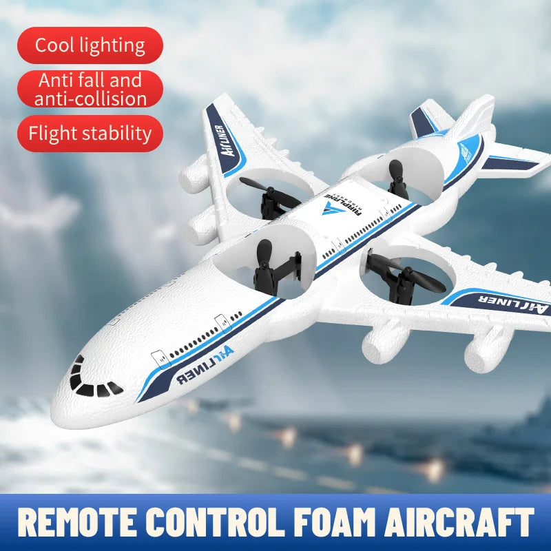 Airplane RC Plane Foam UAV Intelligent Aerial Aircraft 3D Fiilp 2.4G Remote Control Helicopters Drone Toys for Kids Christmas