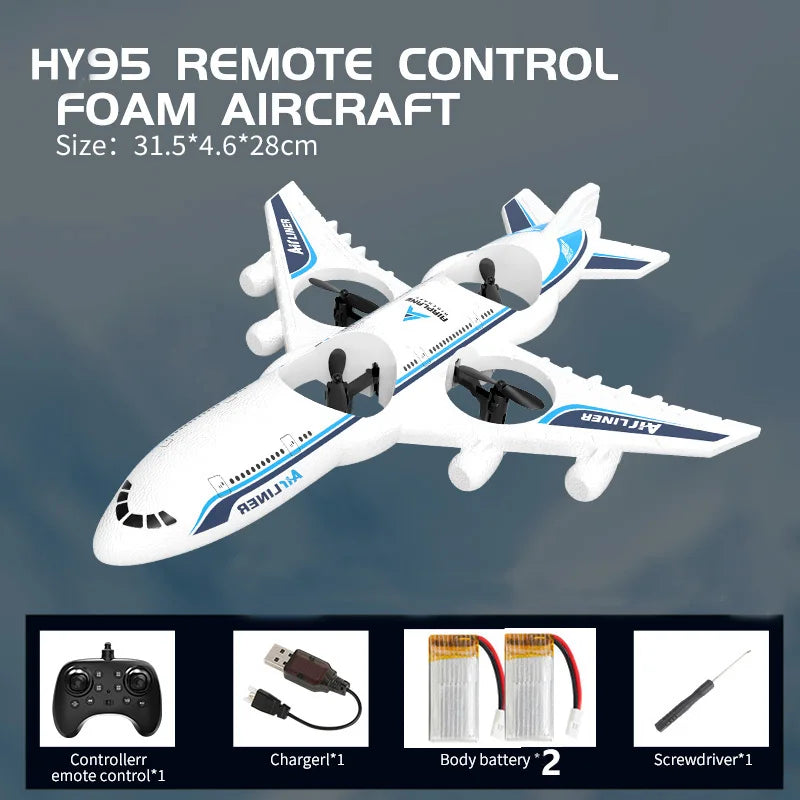 Airplane RC Plane Foam UAV Intelligent Aerial Aircraft 3D Fiilp 2.4G Remote Control Helicopters Drone Toys for Kids Christmas