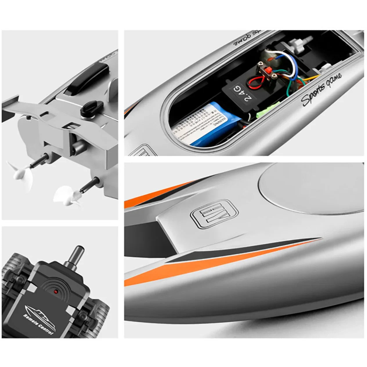 806 RC Boat 2.4Ghz 25km/h High-Speed Remote Control Racing Ship Water Speed Boat Children Model Toy for Adults and Kids RC Toys